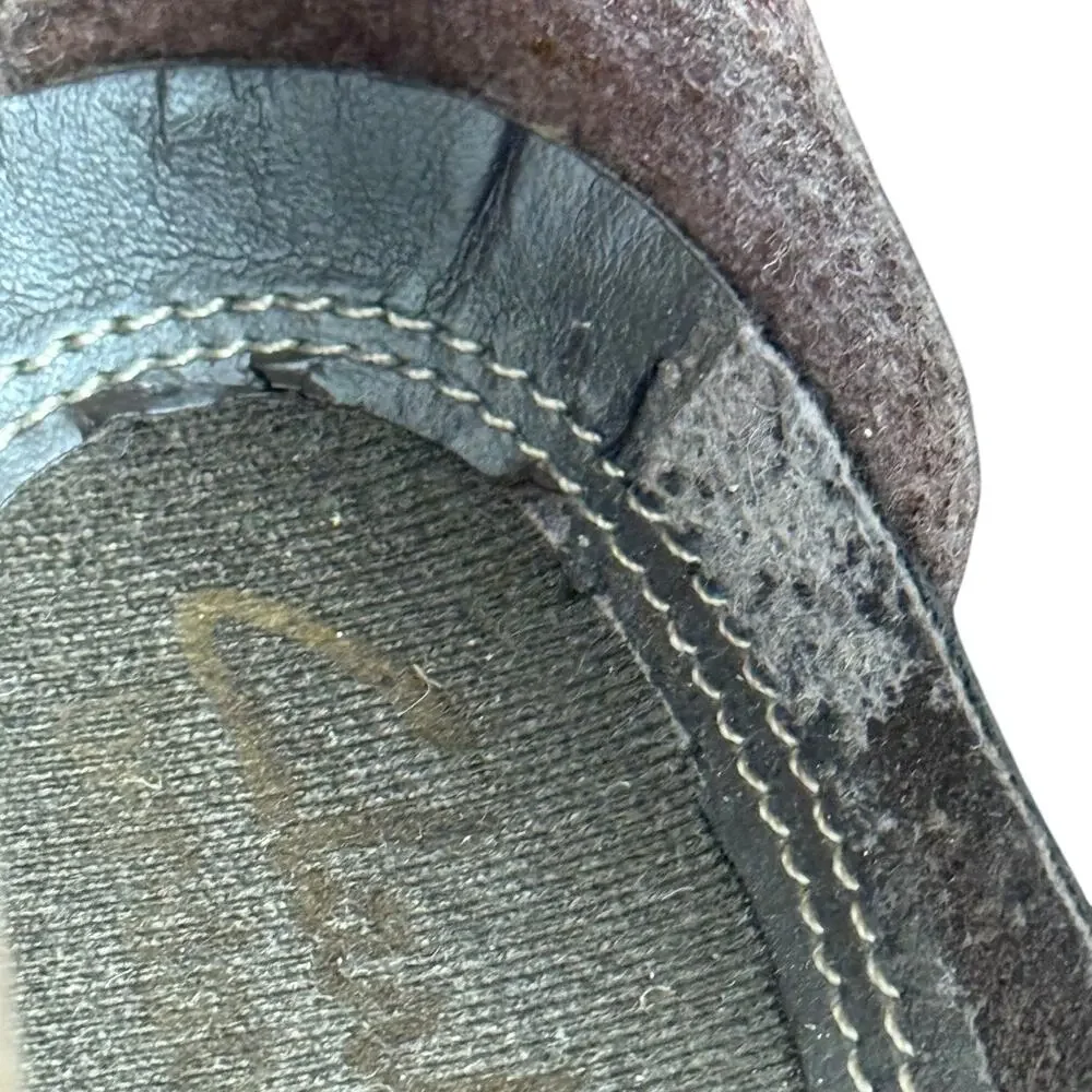 Clarks Bendables Brown Leather Comfort Shoes Slip On Loafers Casual Shoes sz 8 - Picture 15 of 16